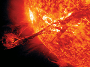 رياح عاصفة تعيث اضطراباً في الفضاء